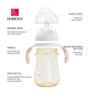 Bouteille à lait pour bébés 300ml, <span class=keywords><strong>Anti</strong></span>-renversement, sans BPA, produit pour nouveau-né, meilleure vente - Product Image 2