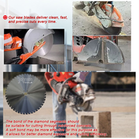 Lame de scie à disque diamanté soudé au laser de haute qualité pour couper les barres d'armature dans le béton armé