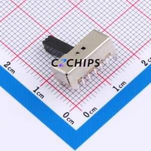 SK-42D01-G090 Slide Switch Bent Lead Through Hole-14P,15x5.2mm Switch Double Pole Double Throw Rectangle Pin Header PC Pin 15mm - Product Image 2