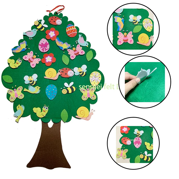 Jouets éducatifs Montessori pour enfants, Kits de jeu, histoires en feutre, activités murales, arbre, buste, pour tout-petits, nouvelle collection