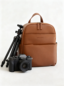 Nhà sản xuất OEM nâu da bảo vệ máy ảnh tàu sân bay DSLR Ba lô Bảo vệ máy ảnh Túi ba lô cho nhiếp ảnh ngoài trời - Product Image 4