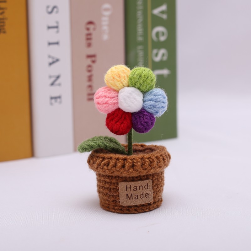 Colorful puff flower