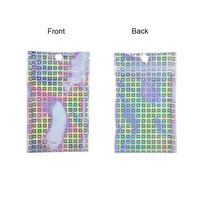 Bolsa de Aluminio con Cierre Hermético, Bolsa Plateada con Cierre Láser y Ventana Transparente para Perlas
