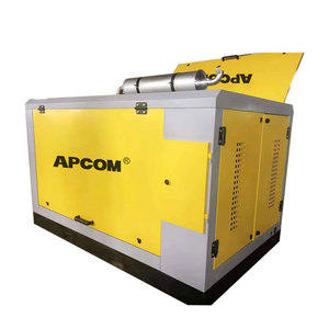 새로운 2021 APCOM 145 psi 185CFM 185 CFM 8bar 디젤 스크류 공기 압축기 광산 및 드릴링 사용 잭 해머 116psi - Product Image 2
