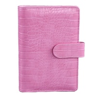 Idées de petites entreprises faible QUANTITÉ MINIMALE DE COMMANDE personnalisé couleurs crocodile en cuir journal budget l'argent organisateur planificateur