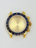 Boîtier de montre en acier inoxydable de 39 mm pour mouvement à quartz VK63 avec verre saphir