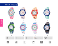 Montre analogique Mingrui pour enfants filles, étanche 30M, mouvement à quartz silencieux, lunette imprimée colorée, design breveté