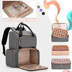 Free Sample Nail Polish Organizer (<b>Backpack</b> Version) Holds 70 Bottles and a Nail Lamp, Travel Nail Polish <b>Bag</b> with <b>Tools</b> - Product Image 3
