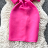 Nouvelle Robe Mini Moulante Asymétrique à Nœud 3D pour Femme – Idéale Soirées et Fêtes Estivales