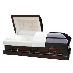 Ataúd para Adultos de Madera de Caoba Africana de Estilo Americano Sólido, Revestimiento de Madera para <span class=keywords><strong>Cementerio</strong></span> <span class=keywords><strong>Real</strong></span> - Product Image 4
