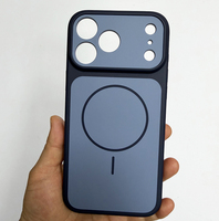 Étui de téléphone magnétique mat bicolore en PC et TPU de qualité supérieure pour iPhone 17 Pro Max