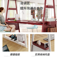 Bureau de travail minimaliste moderne pour employés, poste de travail de bureau simple et moderne, bureau ergonomique pour le personnel