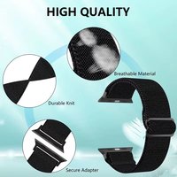 Tali Jam Tangan Sport Bernapas untuk Apple Watch Seri 9 8 7 6 44mm, Tali Jam Nylon untuk IWatch, Tali Olahraga Atletik Lari untuk Wanita