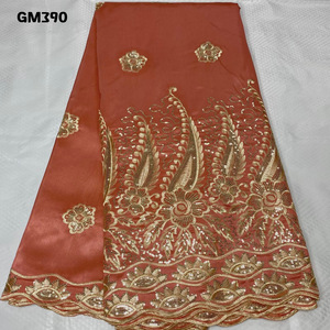 Quality <strong>George</strong> Fabric Indian <strong>George</strong> Lace Royal Blue Nigerian <strong>George</strong> <strong>Wrapper</strong> Silk Lace <strong>for</strong> <strong>Africans</strong> With Sequins - Product Image 5