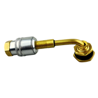 Connecteur pneumatique à filetage femelle NPT 1/4 pouce pour manomètre de gonflage et compresseur, adaptateur de pompe à air à connexion rapide, grand diamètre 12V1