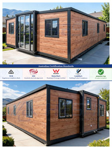 บ้านคอนเทนเนอร์สำเร็จรูปแบบขยายได้มาตรฐานออสเตรเลีย ขนาด 40 ฟุต 20 ฟุต 1 2 3 4 5 ห้องนอน บ้านเคลื่อนที่พับได้ ราคาประหยัด - Product Image 3