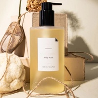 Bouteille vide en plastique transparente mate au toucher doux, avec pompe à lotion, pour shampoing et après-shampoing, 300 ml, 500 ml, emballage