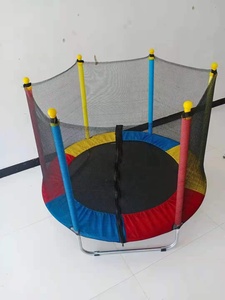 Trampolín Redondo de <span class=keywords><strong>1.4</strong></span> <span class=keywords><strong>M</strong></span> para Niños, con Marco de Acero y Red de Seguridad, para Interiores, Marca Junlin - Product Image 6