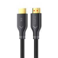 Câble HDMI 2.0 VegGieg Mâle-Mâle Véritable 4K 60Hz avec Connecteurs Plaqués Or, Cordon Vidéo Haute Définition pour Téléviseur, Moniteur, Console de Jeu
