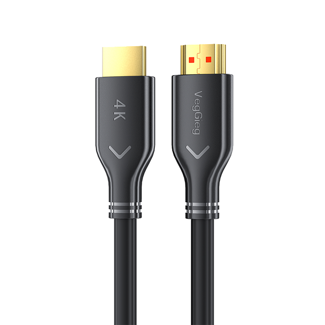VegGieg HDMI 2.0 Cable Male to Male True 4K 60Hz Gold Plated Plug High Definition Video Cord for TV Monitor Game Console