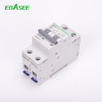Disjoncteur miniature EBASEE EBS3B 4P C16 6A 50A 25A 32A 63A AC pour rail DIN, fabriqué en Chine
