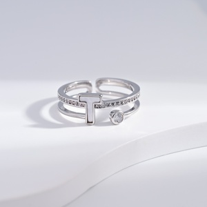 custom plata 925 <b>sterling</b> <b>silver</b> Rose Gold Plated opal <b>ring</b> Everyday <b>adjustable</b> simple wedding multi color zircon women <b>rings</b> - Product Image 3