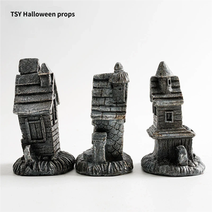 Nueva casa embrujada con calaveras de Halloween con luces, casa embrujada con calabazas, artículos de decoración para el hogar, accesorios decorativos. - Product Image 5