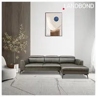 Set di divani componibili per soggiorno in stile moderno e pulito con schienale mobile poggiatesta regolabile