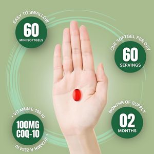 Oem ODM nhãn hiệu riêng Coenzyme <span class=keywords><strong>CoQ10</strong></span> với pqq cho tim và khả năng sinh sản sức khỏe <span class=keywords><strong>CoQ10</strong></span> Softgels - Product Image 5