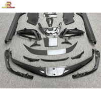 Kit bodi serat karbon kering, suku cadang mobil gaya OEM, Kit bodi serat karbon kering, penutup mesin Diffuser belakang Spoiler depan untuk fer-rari SF90 karbon