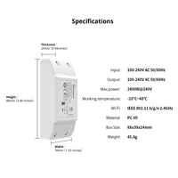 Interrupteur intelligent WiFi SONOFF Basic R4, interrupteur sans fil, minuterie intelligente, interrupteur DIY, mode interrupteur magique via EWelink Alexa Google Home