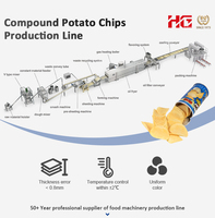 Ligne de production de chips de pommes de terre composées entièrement automatique avec machine d'emballage