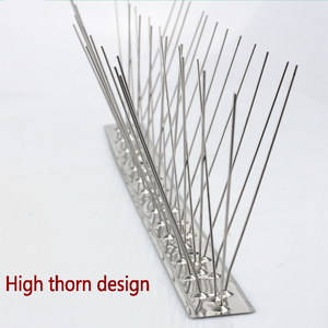 Piques <span class=keywords><strong>anti</strong></span>-oiseaux flexibles en acier inoxydable 304 de 25/33/50 cm, prêtes à être expédiées, avec installation facile par vis ou serre-câbles <span class=keywords><strong>pour</strong></span> la maison et le jardin - Product Image 4