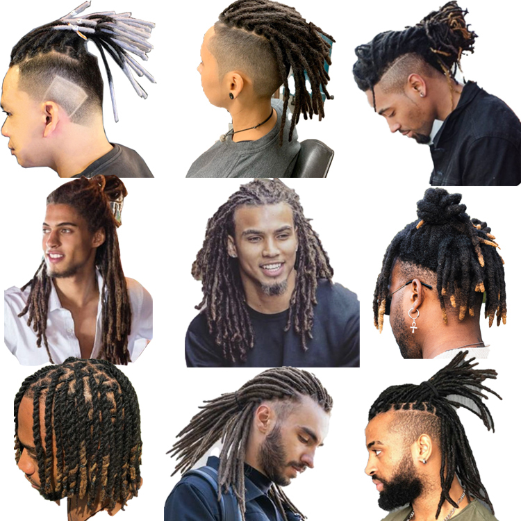 Vast Hair Workshop Craft Detail 6 for KAMA Brazilian Remy Hair Dreadlocks Extensions Men's Dreadlock Hair System Short Length Natural Looking High Quality