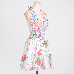 Mini Abito Estivo Casual Sexy e Snellente con Stampa, Senza Spalline, Senza Maniche, con Vita Impero per <span class=keywords><strong>Donna</strong></span> - Product Image 5