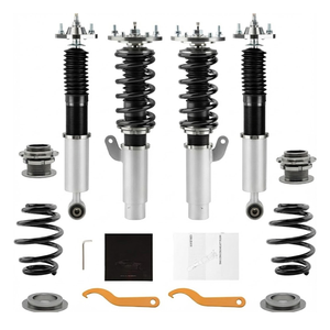 Nouveau pour amortisseurs <span class=keywords><strong>filetés</strong></span> à 24 niveaux de réglage pour les modèles E46 berline 98-05 coupé avant/arrière - Product Image 1