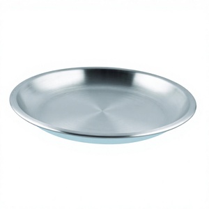 Plato de Camping de Acero Inoxidable Azul Cielo - Product Image 1