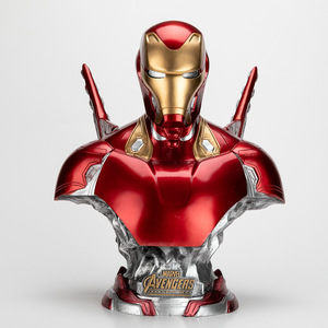Decorazione della casa resina personalizzata Action Movie Collection statua scultura statua a grandezza naturale resina Iron Man busto figure - Product Image 1