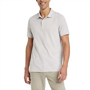 Étiquette personnalisée de haute qualité avec logo OEM pour chemise homme, 50% coton/50% polyester, 220 grammes, séchage rapide, couleur unie - Product Image 3
