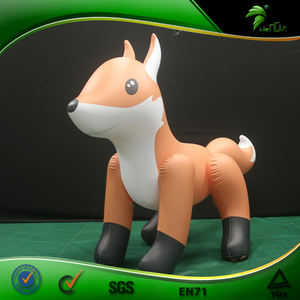 Joli <span class=keywords><strong>renard</strong></span> gonflable personnalisé chevauchant <span class=keywords><strong>un</strong></span> jouet publicitaire de dessin animé de <span class=keywords><strong>renard</strong></span> orange - Product Image 4