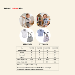 Boys Summer Clothing Toddler Boys Fashion Clothing Rompers+ <strong>Suspenders</strong> Shorts Little Boys Clothing <strong>Set</strong> - Product Image 2