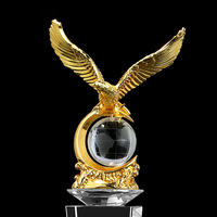 Trophée ovale en métal K9 durable, personnalisable, pour récompenses de personnel exceptionnel de fin d'année, cadeaux commémoratifs, vente en gros