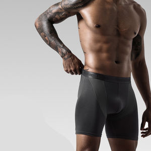 <span class=keywords><strong>Calzoncillos</strong></span> bóxer personalizados de fábrica Dropshipping, pantalones cortos de bambú para <span class=keywords><strong>hombre</strong></span> de seda helada, ropa interior de malla elástica, Bóxer deportivo con piernas antidesgaste extendidas - Product Image 5