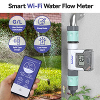 Compteur de débit d'eau contrôlé par Wi-Fi Rainpoint Moniteur de consommation d'eau en gallon litre pour économiser l'utilisation de l'eau