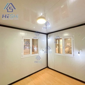 Casa Contenedor Moderna HESHI, Villa Prefabricada Rectangular, Edificio Portátil con Paredes y Puertas de Vidrio - Product Image 3