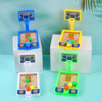 Juego de Juguetes Educativos de Plástico para Niños, Mini Canasta de Baloncesto Interactiva de Escritorio con Logotipo Personalizado, Juegos Prácticos para Niños