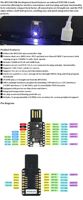 Módulo de Placa de Desarrollo Mini USB RP2350 con 16 MB de Memoria Flash, Chip RP2350A de Doble Núcleo, 520 KB de SRAM para Raspberry Pi PICO2 RP2350