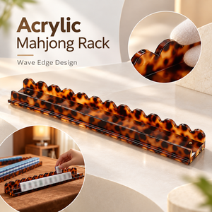 Support et poussoir magnétique pour tuiles de Mahjong en Lucite Premium – Accessoires de Mahjong américain durables en acrylique pour soirées de jeu - Product Image 6