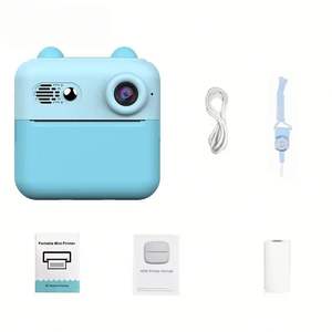 2026 New Mini Portable Digital Instant <b>Camera</b> <b>Printer</b> for Kids <b>with</b> 2.4-inch Screen 180 Wide Angle HD Video & Quick Print - Product Image 6