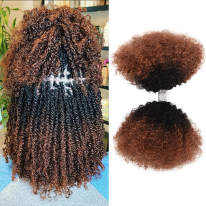Originea 9a Afro Kinky Cabello Humano en Paquetes, Doble Trama, Extensiones de Cabello Humano para Crochet, Rastas y Trenzas - Product Image 1